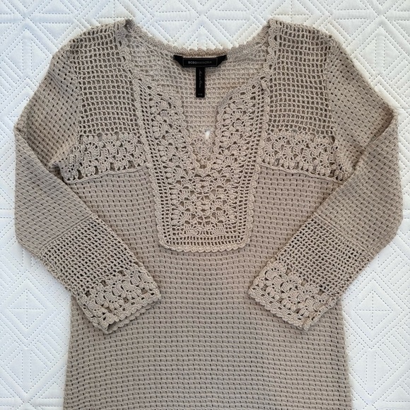 BCBGMaxazria Alexi Crochet Mini Dress Size XXS - Picture 6 of 10